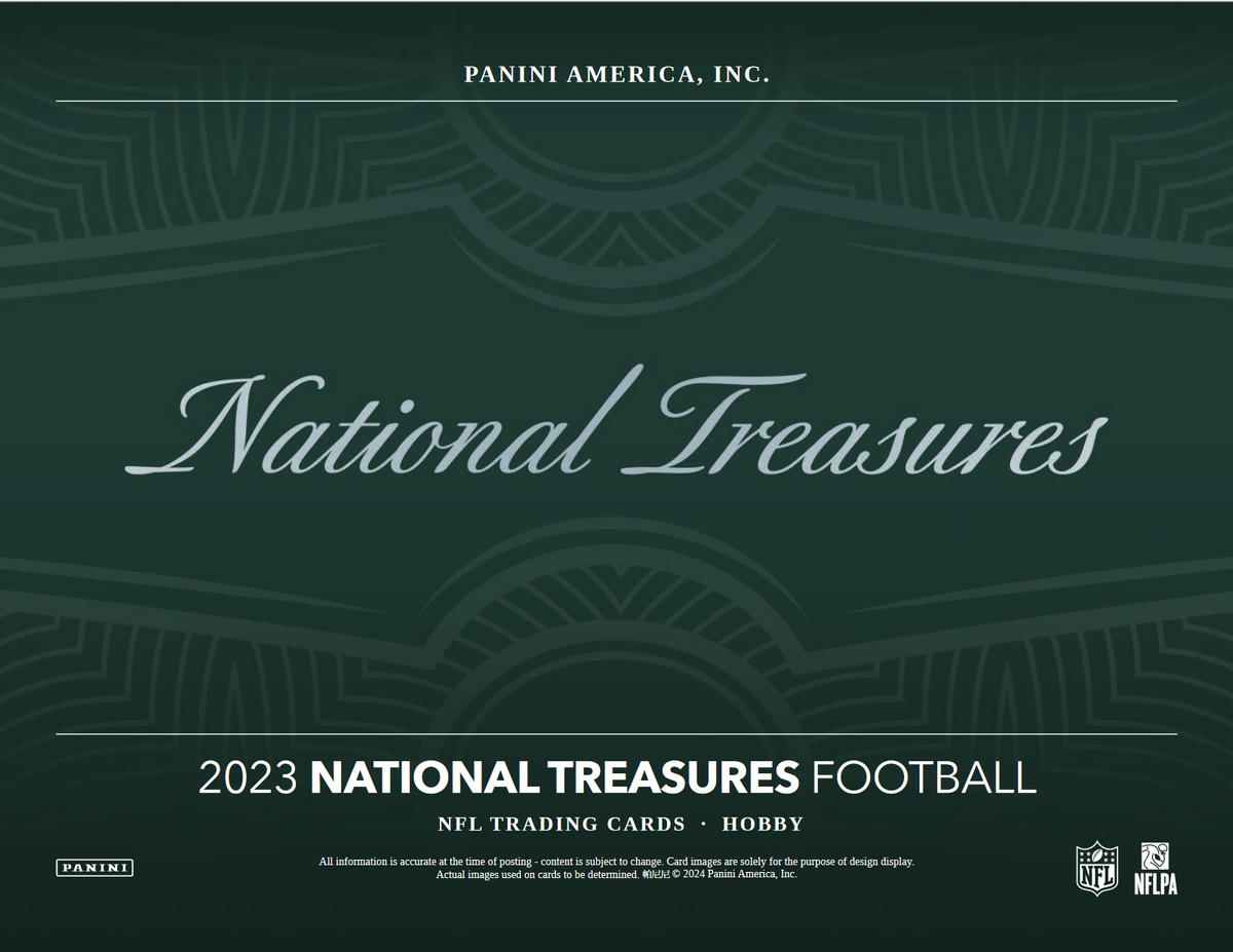 2023 Panini National Treasures Football Hobby 4 Box Case