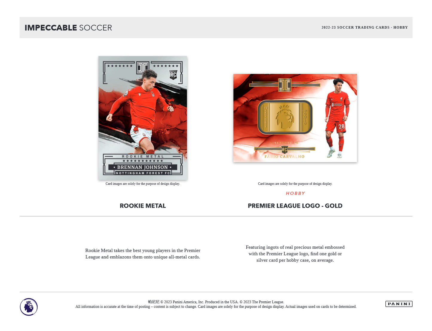 2022-23 Panini Impeccable Soccer Hobby Box